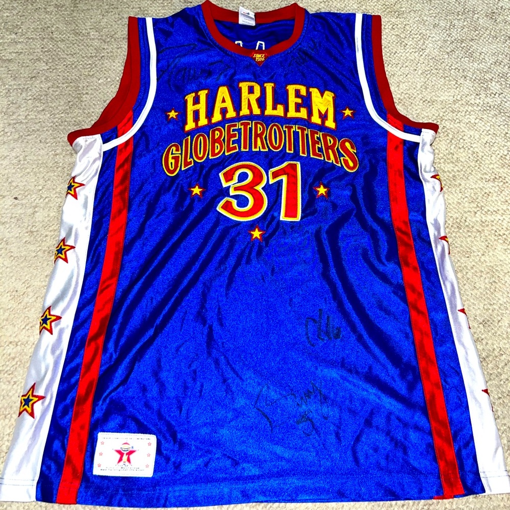 Harlem Globetrotters Hammer Harrison signed Jersey